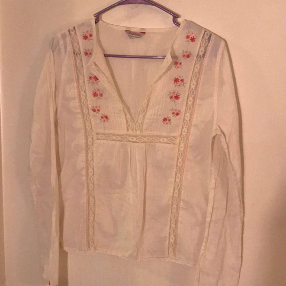 Hollister boho or bohemian style long sleeve shirt